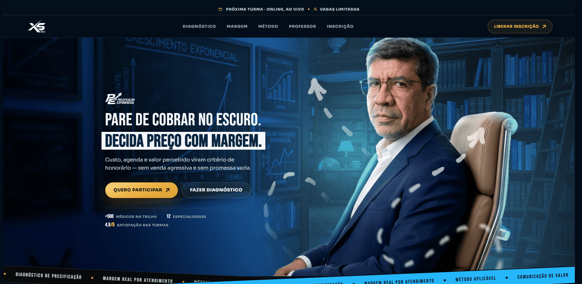 Página do projeto Precificação Exponencial
